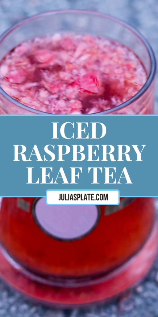 Iced raspberry leaf tea