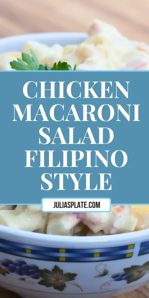 Chicken Macaroni Salad Filipino Style