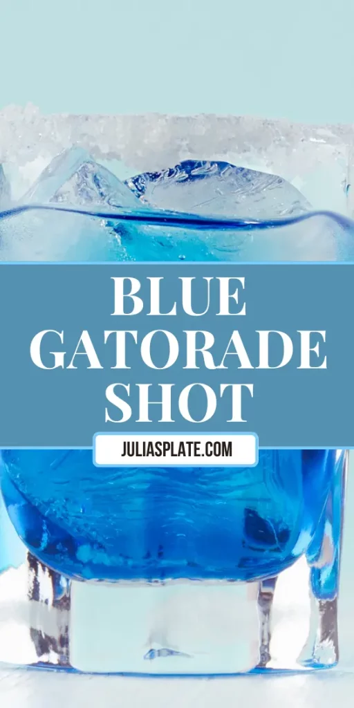 Blue Gatorade Shot