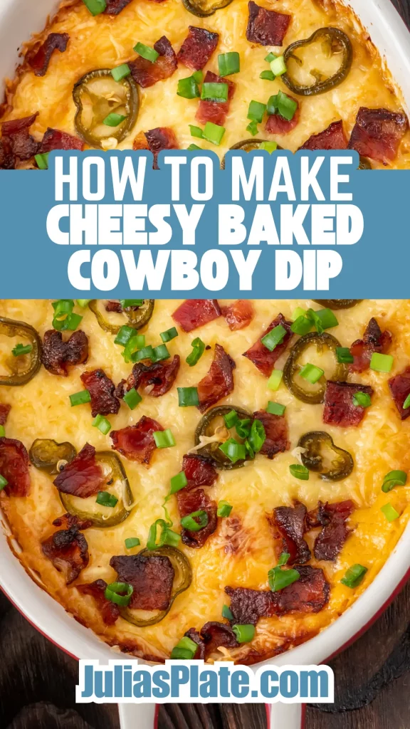 Cheesy Baked Cowboy Dip